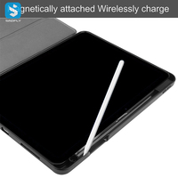 Nouvel arrivage Étui pour tablette en cuir PU pour iPad Air 11 2024 Étui de protection en TPU et métal pour le sommeil