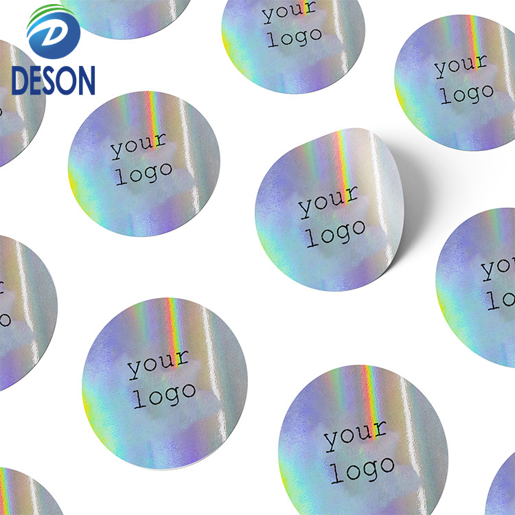 Deson Waterproof Removable Printing Label Cartoon Vinyls Holographic PVC UV Proof 3D Sticker