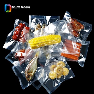 Custom Printed Heat 3 Sides Seal Frozen Food Grade Nylon Sealer Packaging Vacuum Plastic Bag