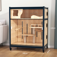 Villa pour animaux de compagnie de luxe moderne et durable avec porte coulissante multifonctionnelle pour chiens, chats et petits animaux