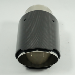Punta de Escape de Fibra de Carbono de Borde Recto, Punta de Escape Modificada de Fibra de Carbono y Acero Inoxidable - Product Image 5