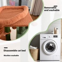 Cadre d'escalade pour chat en bois multifonctionnel le plus vendu pilier de chat en rotin d'intérieur en forme de cactus pour le grattage interactif