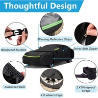 Fundas Impermeables para Automóviles Personalizadas para Dodge Charger 2006-2023 con Puerta con Cierre, Resistentes al Viento, al Polvo y a los Rayos UV, Protección para Todo Clima