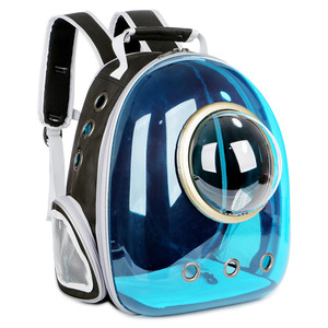 Pet Outing Bag Transparent Space Capsule Cat <b>Backpack</b> Breathable Portable for Cats and Pets 7kg Above Round PC Material - Product Image 5