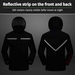 Traje Impermeable Reflectante de Alta Visibilidad, Resistente al Viento, <span class=keywords><strong>para</strong></span> Trabajo, Motocicleta y Servicios Públicos - Product Image 3
