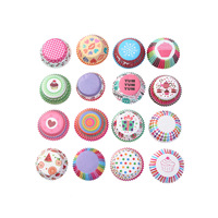 CkDelicious cuisine vente dégradé couleur cupcake papier moule de cuisson haute température et résistant à l'huile cupcakes