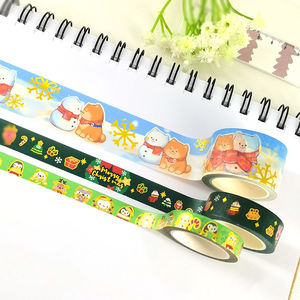 Adhésif de journalisation mignon feuille <span class=keywords><strong>d</strong></span>'<span class=keywords><strong>or</strong></span> Kawaii Washi fabricant de ruban de papier - Product Image 6