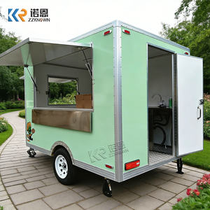 Camion de restauration rapide mobile en acier inoxydable moderne entièrement équipé, remorque alimentaire mobile OEM pour la <span class=keywords><strong>vente</strong></span> de collations - Product Image 2
