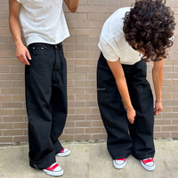 Pantalon Jeans Selvedge Brut Personnalisé à Faible MOQ, Coupe Large, Qualité Supérieure, Style Streetwear Japonais, Baggy pour Hommes