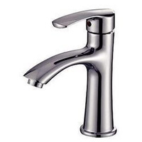 Robinet mitigeur de salle de bain contemporain en céramique à poser sur le comptoir avec eau chaude/froide pour lavabo