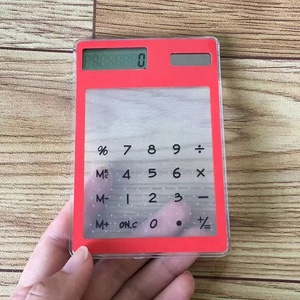 Trong Suốt Máy Tính Năng Lượng Mặt Trời 8 Màn Hình LCD Chữ Số Khuyến Mại Biểu Tượng Tùy Chỉnh Siêu Mỏng <span class=keywords><strong>Mini</strong></span> Pocket Kích Thước Nhìn Thấy Rỏ Máy Tính Đối Với Quà Tặng - Product Image 5