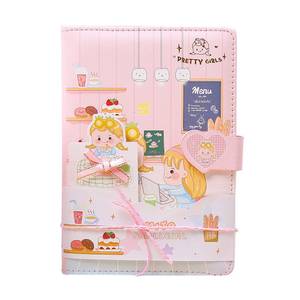Bìa cứng nhật ký DIY A5 tùy chỉnh mini dễ thương trường văn phòng phẩm Kawaii PU máy tính xách tay với từ - Product Image 2