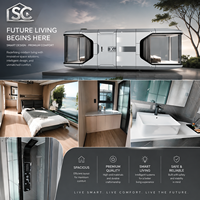 STAR CABIN X5-2 Garantie 5+ ans Maison capsule spatiale portable Conception modulaire futuriste Système de surveillance de sécurité intelligent