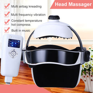 Música incorporada Airbag Amasado Vibración Temperatura constante Compresión en caliente Acupoint Frotamiento Masajeador de cabeza - Product Image 2