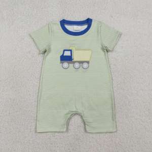 Conjuntos de Ropa para Bebés Niños al por Mayor: Camiseta y Pantalones Cortos de Algodón y Spandex con Bordado de Camiones y Coches de la Marca RTS Boutique - Product Image 6