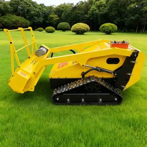 Robot tondeuse intelligent télécommandé tout-terrain sur chenilles avec système de refroidissement par <span class=keywords><strong>eau</strong></span>, moteur unique de 4500 watts, 9 kW, <span class=keywords><strong>20</strong></span> ampères-heure - Product Image 5