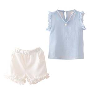 Nouveaux produits à la recherche de distributeurs : Nouveaux modèles de pantalons pour filles et ensembles de vêtements pour filles avec T-shirt personnalisé - Product Image 1