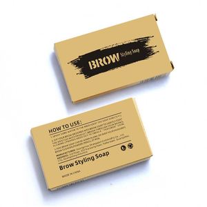 Crème coiffante pour les sourcils <span class=keywords><strong>Fixateur</strong></span> de cire en gel naturel Logo personnalisé Façonnage des sourcils Pommade Savon pour les sourcils Vente en gros - Product Image 4