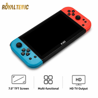 Console de jeu portable rétro multifonctionnelle X80, grand écran 7,0'', prise en charge de la sortie TV HD, lecteurs de jeux vidéo portables, vente en gros