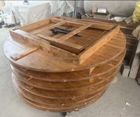 Table de banquet moderne en bois pour extérieur, mariage, hôtel, salle à manger, ferme, fête, événement, durable, écologique, capacité 300 kg, garantie 3 ans