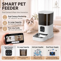 Comedero Inteligente para Mascotas a Prueba de Agua de 4L con Cámara WiFi, Doble Alimentación, Temporizador, Certificado RoHS, OEM ODM, Dispensador Automático de Comida para Gatos para Tiendas de Mascotas