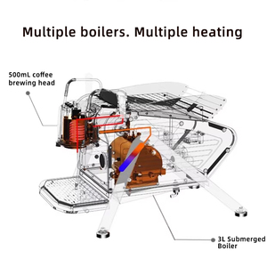 Máquina <span class=keywords><strong>de</strong></span> café Espresso semiautomática comercial profesional, cafetera <span class=keywords><strong>de</strong></span> capuchino con cabeza <span class=keywords><strong>de</strong></span> elaboración saturada con bomba <span class=keywords><strong>de</strong></span> agua importada - Product Image 3