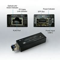 Convertisseur de média SFP E-link Mini 10/100/1000BASE-T vers 100/1000BASE-X DC 5~15V pour le réseau