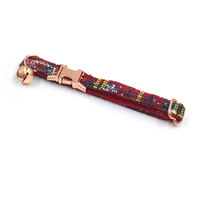 Collier pour chat avec clochette et motif de Noël mignon, nom gravé, rouge, accessoire pour les fêtes d'hiver