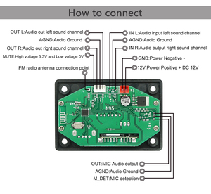 Bảng Mạch Giải Mã <span class=keywords><strong>MP3</strong></span> Mô-đun Bluetooth Hotsale 12V - Product Image 5