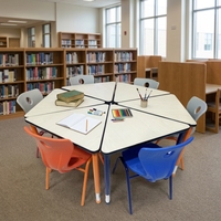 Meubles d'école modernes pour la maternelle, bureau et chaises pour enfants, ensemble combiné collaboratif pour la maternelle