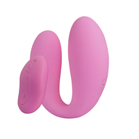 Aphrodisia Fernbedienungs-Klitoris- und Vaginalvibrator mit 10 Frequenzen IPX6 Wasserdicht Wiederaufladbar Geräuscharm Erwachsenen-Sexspielzeug