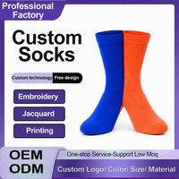 Chaussettes de sport en coton de haute qualité avec logo brodé personnalisé pour hommes et femmes, vente en gros, usine OEM