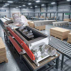 Kontrplak Üretimi için Bıçak Bileme Makinesi 3850x1300x1300mm PLC Kontrollü Motorlu - Product Image 1