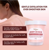 Gommage corporel Wishgan, texture crème glacée, exfoliant doux, nourrissant, nettoyage en profondeur pour une peau radieuse et lisse