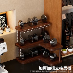 Corner Desktop <b>Shelf</b> 3 Tier Wood Storage Rack For <b>Kitchen</b> Household Organize Standing Type Classic Style - Product Image 2
