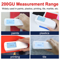 LS195 200GU PC Software Medidor de brillo 60 Glossmeter para pintura Equipo de prueba brillante Medidor de brillo de un solo ángulo para piedra