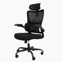Chaise d'ordinateur ergonomique pivotante en maille à dossier haut avec appui-tête réglable et soutien lombaire chaises de bureau inclinables pour le bureau à domicile