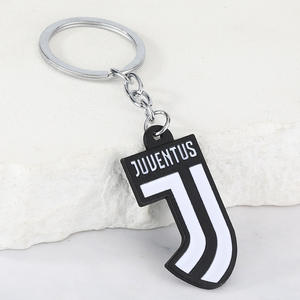 Football Team Logo Zinc Alloy Keychain for Champions League Fans Peripheral <strong>Bag</strong> Hanging Key Ring Chain Jewelry - Product Image 6