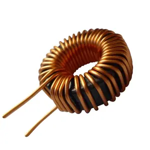 Inductor de potencia de bobina toroidal y núcleo de bobina de estrangulación toroidal de envoltura de alambre 100uh 3a