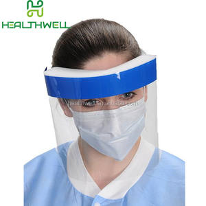 Di sicurezza Visiera Fluido Resistente Trasparente di protezione del Fronte Pieno Trasparente Monouso Visiera scudo da Splash - Product Image 2