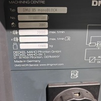 Centres d'usinage simultanés 5 axes d'occasion allemands DMG MORI DMU85 pour l'usinage 3D complexe des métaux