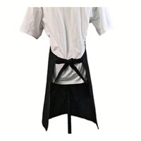 Tablier de barbier en coton avec 2 poches, en toile, sans manches, lavable, design personnalisé disponible, cadeaux d'entreprise