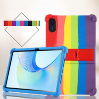 Pour Huawei Honor Pad X9 11.5 "Airbags souples antichoc étui en silicone enfants couverture sûre support pour tablette béquille étui ELN-W09 pour X9