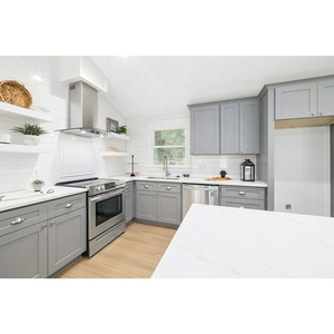 Hoàn Thành đầy đủ thiết lập Trắng KICHEN Tủ thiết kế hiện đại Đồ nội thất nhà bếp bằng gỗ Shaker Modular Mô Hình Bộ KICHEN tủ - Product Image 6