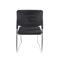 Chaise de réunion sans accoudoirs à cadre métallique, dossier bas, empilable, pour formation et bureau, Sillas Para Reunion