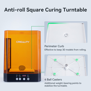 Station de lavage et de durcissement Creality UW-03 <span class=keywords><strong>2</strong></span> en 1, machine à résine pour imprimante 3D, mise à niveau 405 nm, boîte rotative de durcissement UV pour LCD/DLP/SLA - Product Image 6