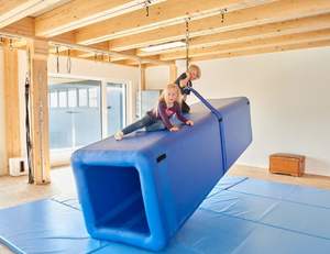 Fábrica personalizada 8M PVC pista de aire inflable gimnasia Tumble <span class=keywords><strong>Airtrack</strong></span> Pro obstáculo de aire Parkour túnel de aire Pro - Product Image 3