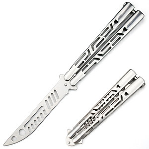 Coltello a Farfalla Pieghevole OEM con Lama non Affilata Personalizzabile Strumento Manuale da Allenamento EDC per Esercitazione Prezzo di Fabbrica Conveniente - Product Image 1