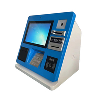 Kiosco de auto pedido para mostrador de escritorio, escáner QR, lector de tarjetas, pinpad, pantalla táctil de pago, para tienda de cadena/restaurante