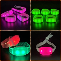 Bracelet LED avec logo personnalisé pour événement-Réglable, lumineux. Idéal pour la fête, la danse, les feux d'artifice, les cadeaux, les costumes et les friandises